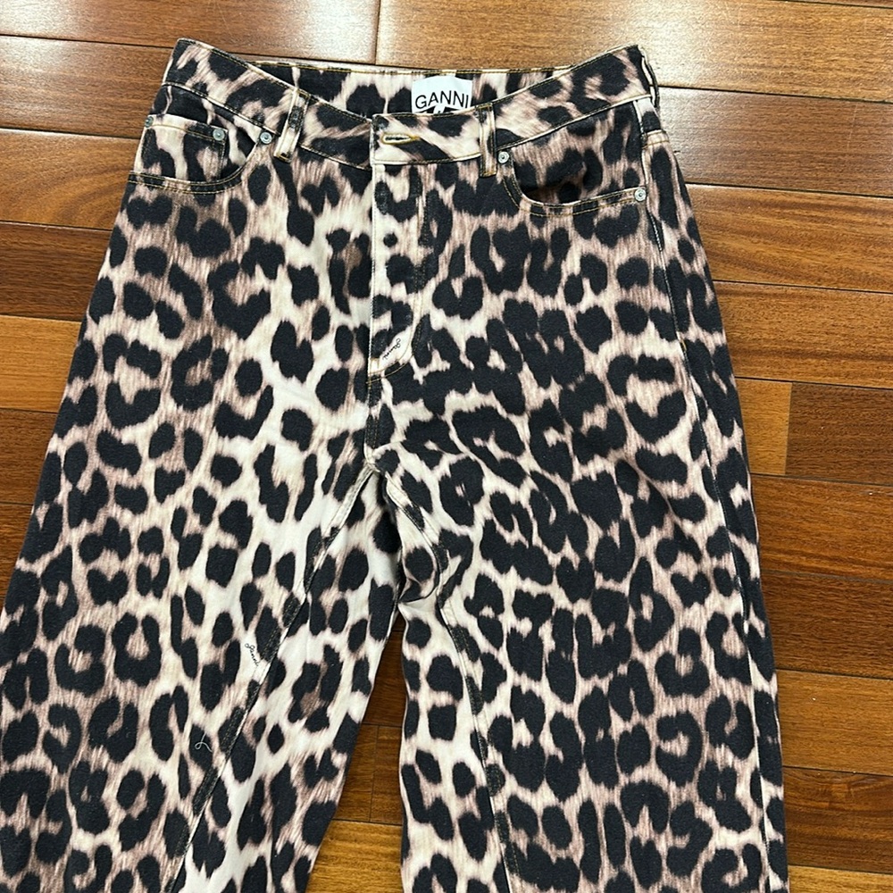 Ganni Leopard Jozey Jeans